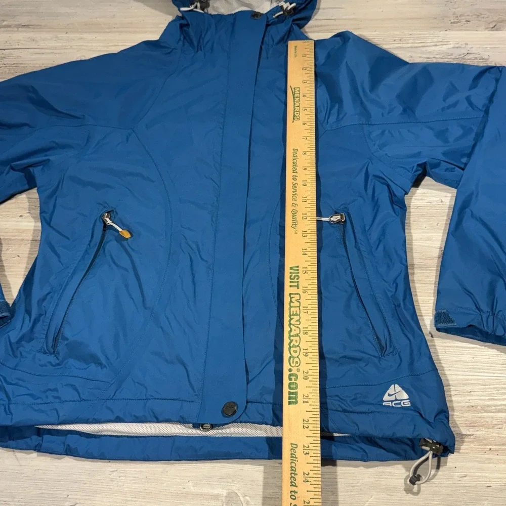 Nike Women's ACG‎ 3 Outer Layer Nike Fit Storm Jacket Sz Small W/Hood Blue